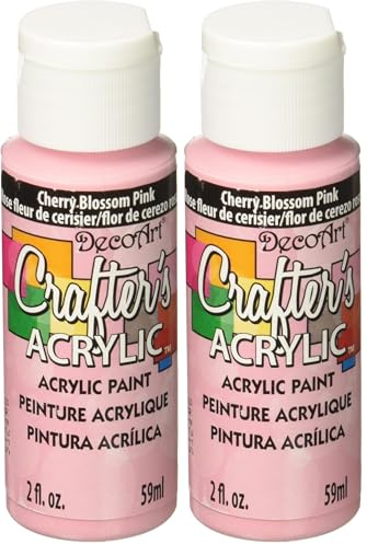 DecoArt 59 ml Crafters Acrylic, Cherry Bloss (Pack of 2)
