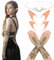 HOWAF Elfen Kostüm Damen, Elfenohren Elfen Ohren Elf Ears, Kopfkette Kopfschmuck Stirnband, Gothic Handstulpe mit Brosche Victorian Steampunk Handschuhe für Halloween Karneval Fasching Kostüm Cosplay