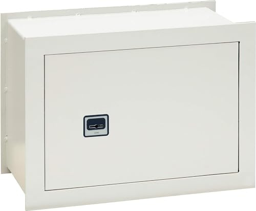 AERREGI CASSAFORTE A MURO GRIGIO CON DOPPIA CHIAVE MISURE 30X20X42 CASSAFORTE A PARETE CASSAFORTE A INCASSO CON CHIUSURA MECCANICA