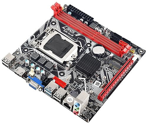 HUIOP SZMZ LGA 1155 WiFi Desktop Home Office Gaming Scheda madre PCI-E 16X DDR3 16GB 100M Scheda di rete USB2.0 USB3.0 WIFI M.2 NVME VGA Compatibile con HDMI,LGGA 1155