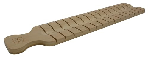 UNUS Schneidebrett und Servierbrett aus Bambus Holzbrett für Baguette Stangenbrot Brot