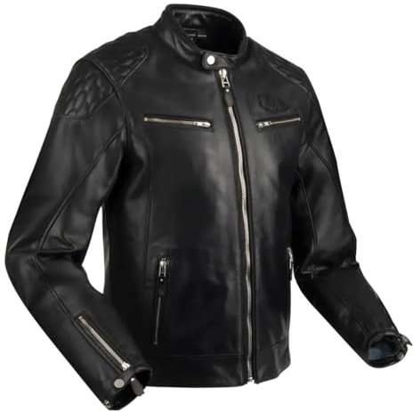 SEGURA, Motorradjacke aus Leder CURTIS Schwarz, S