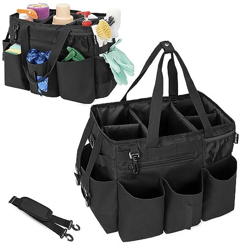 IBVIVIC Wearable Cleaning Caddy Bag for Cleaning Supplies,Large Capacity Cleaning Organizer Tote Bag for Cleaners Housekeepers