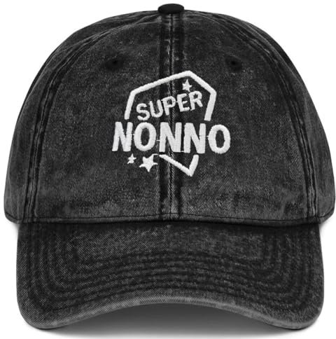 QZOSZ Cappello Uomo con Visiera, Berretto da Baseball Personalizzato Cappellino con Ricamo Super Nonno Regali Divertenti Uomo, Cappello Baseball Idee Regalo Festa del papà Nonno Natale Compleanno