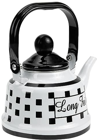 KITANDOVE tetera de esmalte office desk placas induccion tetera antigua tetera china cafetera pava hervidor de café de uso diario suministro de té manejar moho tetera caliente envase estufa