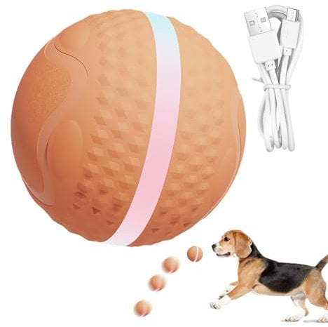 Giggle Ball for Dog, Automatic Rolling Ball Toys for Puppy, Rolling Ball for Puppy | Interactive Dog Toy With Motion Sensor -bouncing Dog Toy Waterproof Rolling Ball for Puppies