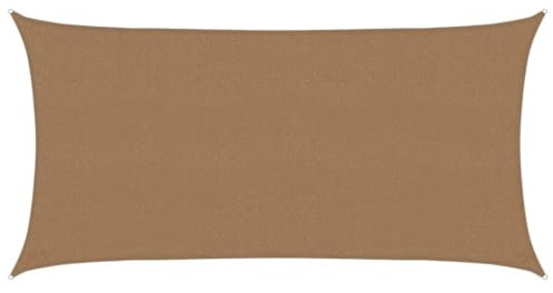 vidaXL Sonnensegel Sonnenschutz Windschutz Sonnendach UV Schutz Sonnenschutzsegel Schattenspender Garten Terrasse Balkon 160g/m² Taupe 2,5x4,5m HDPE