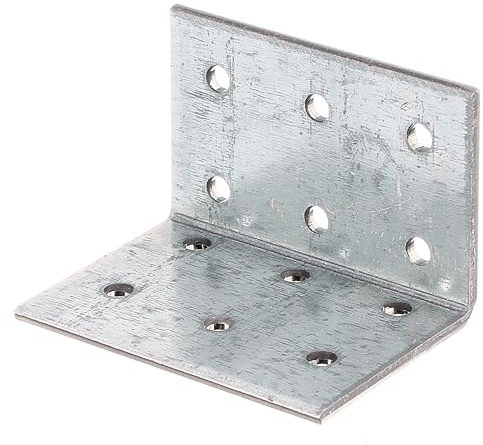 Alberts 820244 Lochplattenwinkel | sendzimirverzinkt | 40 x 40 x 60 mm | 50er Set