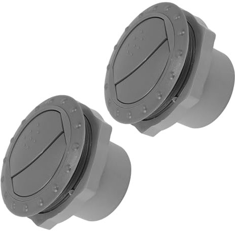 Gatuida 2 Pièces Sortie D'air Pour Camping-car Couvercle De Ventilation Pour Camping-car Évent Du Climatiseur Grille D'aération Ronde Bouche D'aération Ronde Abdos Dark Grey