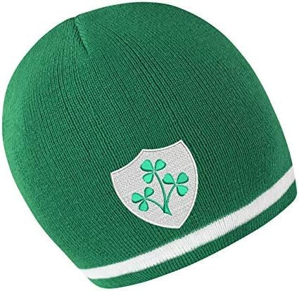Irland-Beanie-Mütze für Herren/Damen, Grün, grün, Einheitsgröße