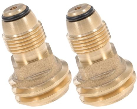 Gatuida 2pcs Gas Propane Quick Connect Adapter for Propane Tank Pol to Valve for Outdoor Camping