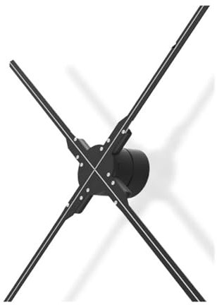 Ventaglio olografico, 100CM/39.37IN 1024Pcs LED Remote Advertising Display Player Lampada for immagini olografiche Proiettore olografico 3D Luce LED Fan Videoproiettore