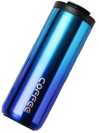 500ML Stainless Steel Coffee Thermos Bottle, Coffee Travel Mug with Lid, Portable Leakproof Coffee Cup, Hot Cold Drinks Tumbler, Reusable Car Coffee Cup for Men Women