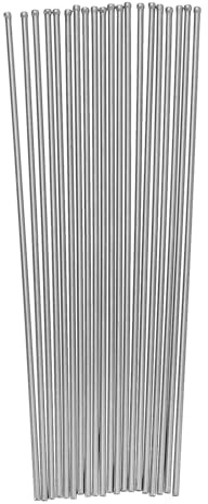 sourcing map 20pcs Descaling Needles 2mm x 6 Manganese Steel Replacement Needles for Needle Scaler Air Needle Scaler Fittings Flat Point for Removing Rust Paint Weld Slag