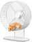 Hamsterrad, 21cm Silent Hamster Rad, Silent Wheel, Super Silent Hamster Übungsräder, Laufrad Hamster, Einstellbarer Stand Silent Hamster Rad für Hamster, Gerbils, Mäuse, Kleines Haustier (Transparent)