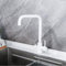 Grifo Osmosis Cocina Grifo 3 Vias Blanco Giratorio de 360° Grifos Cocina Fregadero con Palanca Doble Mezclador de Fregadero con 2 Salidas-B