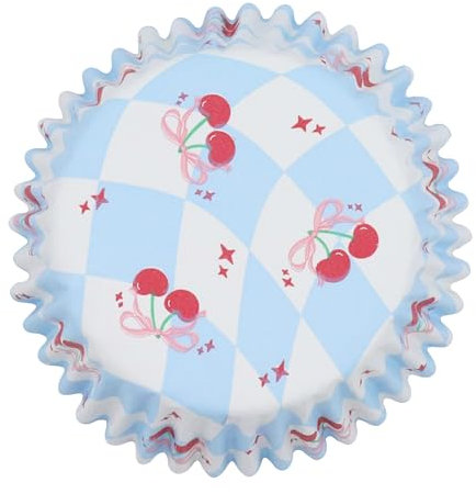 PME Vintage Foil-Lined Cupcake Cases - Tied with a Little Bow (Pack of 30), Blue