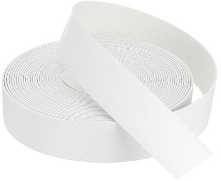 sourcing map Nastro bianco per impiallacciatura, 7,6 m x 3,8 cm, pre-incollato, flessibile, in compensato, con adesivo a caldo per il restauro di mobili