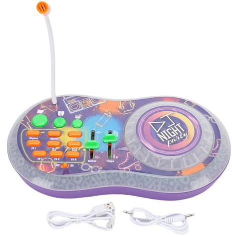 SUNGOOYUE Kids DJ Party Mixer Turntable Toy Kleinkind Spielzeug Kinderkinder DJ Music -Musikspieler mit Einstellbaren Lautstärke -Soundeffekten für Mädchen Musical Kreativität Spielen