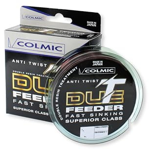Colmic T-DUE Feeder Fast Sinking – Bobina Monofilo da Pesca Made in Japan – Anti Twist, Affondamento Rapido, Resina Fluorurata, Alta Sensibilità – Prodotto Ufficiale Colmic