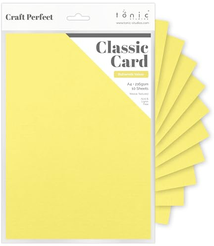 Craft Perfect Card A4, Buttermilk Yellow