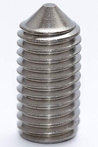 10 Stück Gewindestifte mit Spitze V4A Madenschrauben DIN 914 M6x30