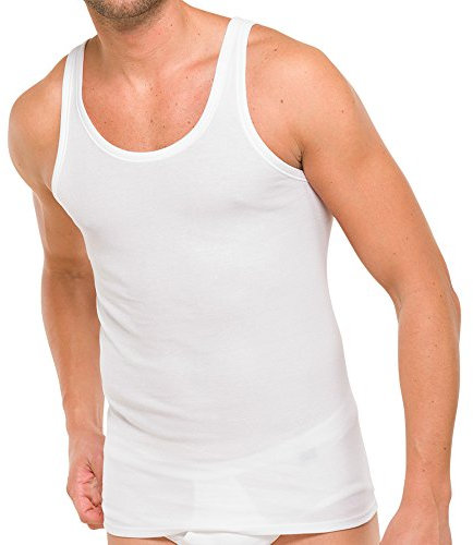 Schiesser Essentials Feinripp Unterhemd 4er Pack White M (5)