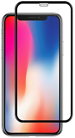 Verre Trempé Iphone X , Film Protection en Verre Trempé Protecteur D'écran [3D Couverture Complète] [Sans Bulles] [ Anti-rayures] Ultra Clair en Verre Trempé Écran Protecteur Vitre pour iPhone X