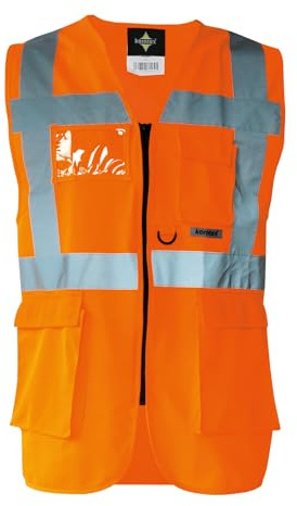 Korntex Executive Multifunctional Safety Vest Berlin Signal Orange XL (KX802)