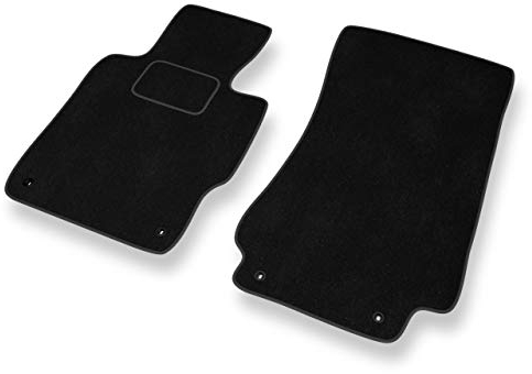 Mossa - Fußmatten Auto kompatibel mit BMW Z3 I E36 (1995-2003) - Premium Velours Schwarze Automatten Autoteppiche