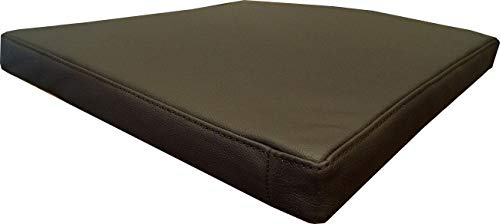 Quattro Meble Dunkelbraun Echtleder Sitzkissen Lederkissen Sitzpolster fur Sessel Stuhle Bank doppelt genähtes Echt Leder Kissen Sitzauflage Auflage Modell 1el (B-50 x T-40 cm)