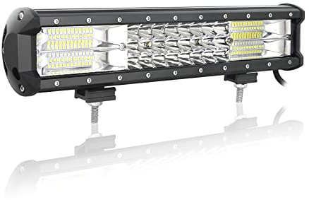 Willpower LED Arbeitsscheinwerfer Bar 15 Zoll 38cm 216W Zusatzscheinwerfer 12V IP67 Wasserdicht Flutlicht Reflektor Combo LED Scheinwerfer Arbeitslicht Offroad Auto Traktor SUV UTV ATV