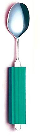 GHzzY Cuchara de Parkinson para Ancianos, Artritis y discapacidad - Utensilios curvos adaptativos para alimentación Independiente - Cubiertos angulados antivibración