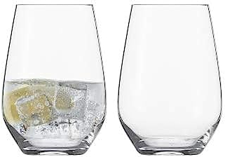 Schott Zwiesel Gin Tonic Glas 2tlg. Set aus der Pure Kollektion Gr.79, aus Glas hergestellt, spülmaschinengeeignet, Fassungsvermögen: 548 ml, 121859, Kristall