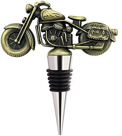 Flaskpropp, vintage dekorativ flaskpropp för vin, unika motorcykelgåvor för män