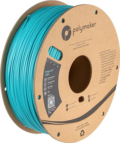 Polymaker PE01010 PolyLite Filament ABS geruchsarm 1.75mm 1000g Türkis 1St.