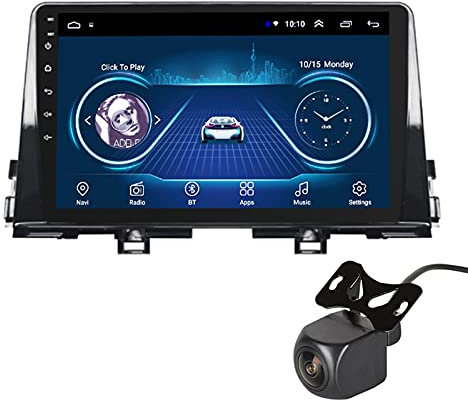 GLXQIJ Autoradio per Kia Picanto 2016-2019 Radio Navigation Player Android 10.0 unità Principale Touchscreen IPS da 10,0 Pollici BT/WiFi, Bluetooth SWC DPS mit Rückfahrkamera,1+16G