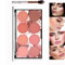 8 Farben Rouge Palette, Bright Shimmer Face Blush Powder, Matte Mineral Rouge Palette mit Pinsel, Professionelles Gesichts Make up Rouge, Kontur und Highlight Rouge Palette