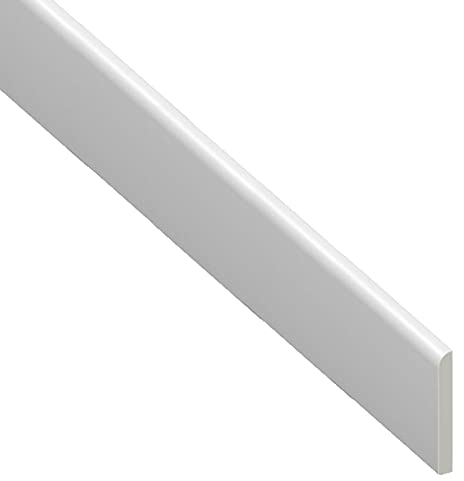UPVC Plastic Trim 65mm x 2m Length - White Architrave Skirting Board and Window Finishing Trim