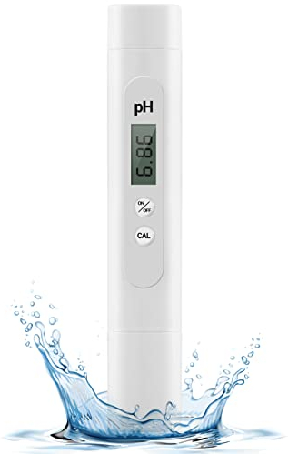 Nekano Misuratore di pH acqua Tester PH digitale Dimensioni tascabili ad alta precisione ±0,1 pH con intervallo di misurazione 0-14 PH