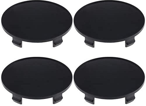 ECSiNG Lot de 4 Capuchons centraux de moyeu de Roue de Rechange compatibles avec Le Couvercle Central de Roue de Conversion de Voiture Accessoires de Voiture Noir 65 mm