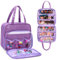 LoDrid Doll Tote Carrying Case Compatible with LOL Surprise Dolls All, Hanging Organizer Storage Bag with 6 Clear Window Pockets for Girls, Bag Only, Purple,(Patent Design)