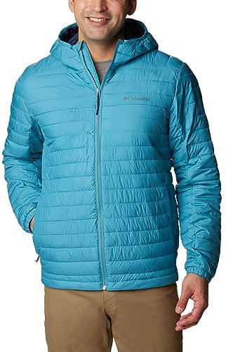 Columbia Silver Falls Hooded Jacket, Chaqueta Acolchada Con Capucha para Hombre, Shasta, Talla L