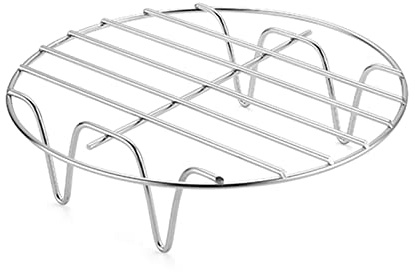 ZHOUHONG Round Rack For Cooking 6, 7, 8 Inches, Stainless Steel Air Fryer Rack, Multi-Purpose Baking Steaming Cooling Stand Grill For Cookie And Cakes, Air Fryer Accessories