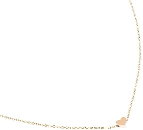 Liebes-Herz-Halsketten-Silber-Gold überzogene Kragen-Kette
