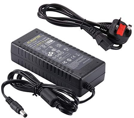 12V 7A Power Supply - COLM AC 100-240V 50-60hz DC 12 Volt 7amp 84W Power Adapter Transformer Charger 5.5x2.5mm 12V/7A for LED Driver CCTV Security System