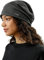 LilySilk Slouchy Beanie-Mütze aus 100% Seide, dehnbar, Einheitsgröße, Unisex-Totenkopfkappe, weich, atmungsaktiv, kühl für Frühling und Sommer, Anthrazitgrau