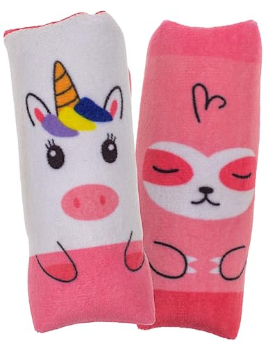 MIJOMA Water Wiggler Flip - Der farbenfrohe Wasserwickler mit Plüschhülle im Kawaii-Style: Wasser-Rundschlauch als rutschiger Spaßmacher für Kinder (Einhorn/Faultier)