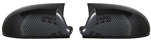 Rückspiegel Abdeckung Für Golf 5 MK5 GTI Für Jetta 5 Für Passat B6 B5.5 Seitenspiegelabdeckungen Kappen Tür Spiegelkappen (Farbe : Carbon fiber pattern)
