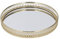 Mirror Tray, Gold Mirror Perfume Vanity American Style Iron Round Large Decorative Geometric Shape Side Makeup Tray for Bathroom Home Decor Countertop Organizer